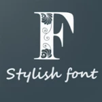 stylish fonts android application logo